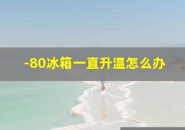 -80冰箱一直升温怎么办