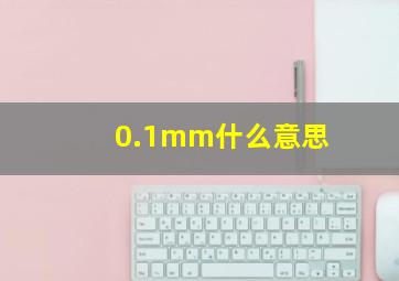 0.1mm什么意思