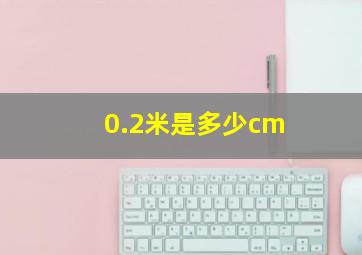 0.2米是多少cm