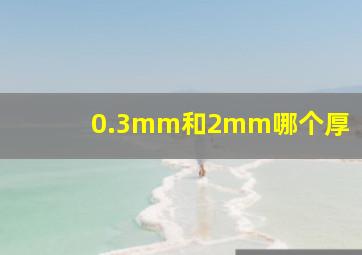 0.3mm和2mm哪个厚