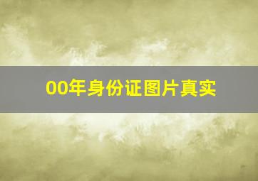 00年身份证图片真实