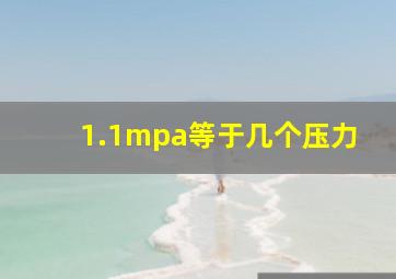 1.1mpa等于几个压力