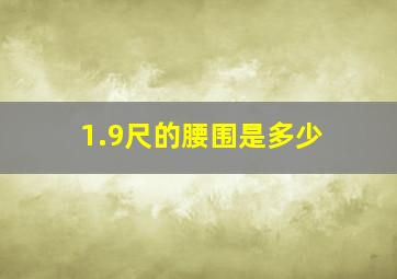 1.9尺的腰围是多少