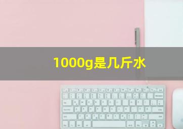 1000g是几斤水