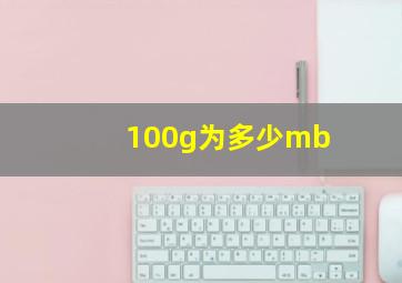 100g为多少mb