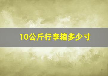 10公斤行李箱多少寸