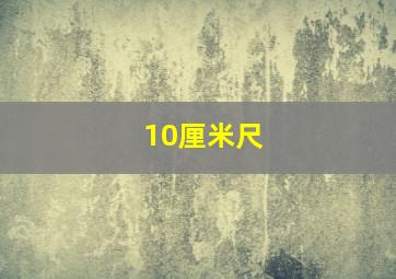 10厘米尺