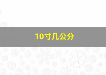 10寸几公分