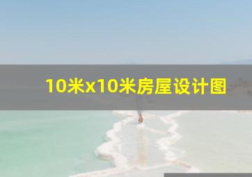 10米x10米房屋设计图