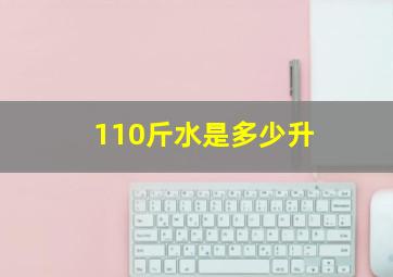 110斤水是多少升