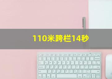 110米跨栏14秒