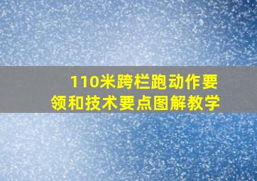 110米跨栏跑动作要领和技术要点图解教学