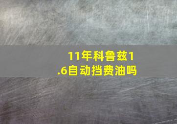 11年科鲁兹1.6自动挡费油吗