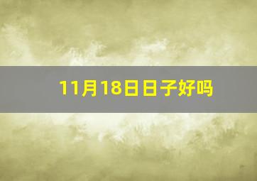 11月18日日子好吗