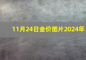 11月24日金价图片2024年