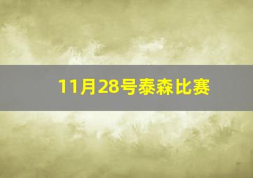 11月28号泰森比赛