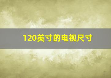 120英寸的电视尺寸