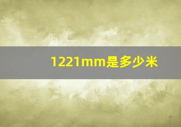 1221mm是多少米