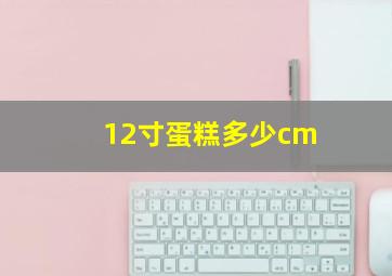 12寸蛋糕多少cm