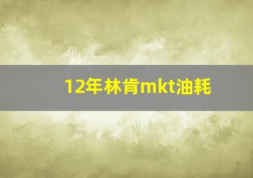 12年林肯mkt油耗