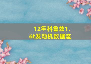 12年科鲁兹1.6t发动机数据流