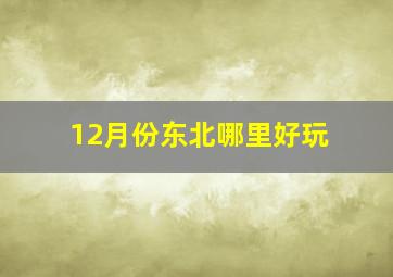 12月份东北哪里好玩