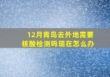 12月青岛去外地需要核酸检测吗现在怎么办