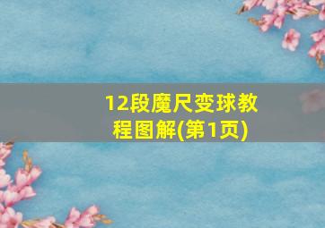 12段魔尺变球教程图解(第1页)