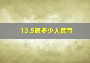 13.5磅多少人民币