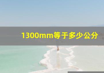 1300mm等于多少公分