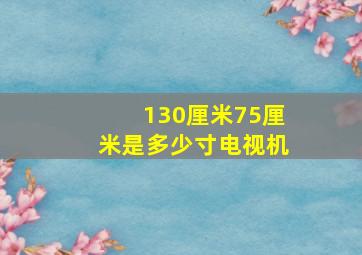 130厘米75厘米是多少寸电视机