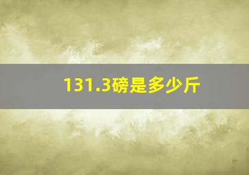 131.3磅是多少斤