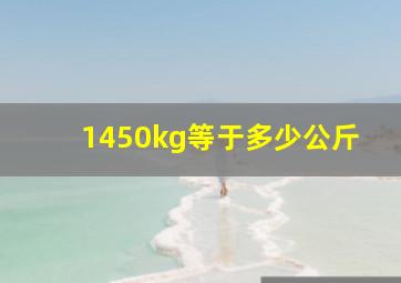 1450kg等于多少公斤