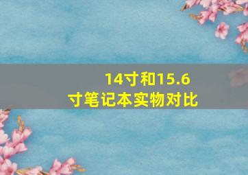 14寸和15.6寸笔记本实物对比