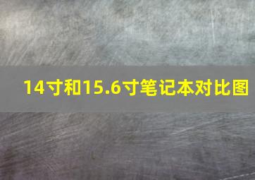 14寸和15.6寸笔记本对比图