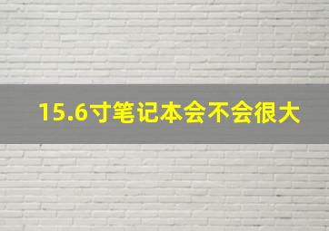 15.6寸笔记本会不会很大