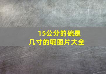 15公分的碗是几寸的呢图片大全