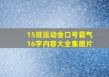 15班运动会口号霸气16字内容大全集图片