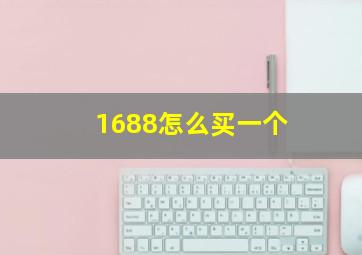 1688怎么买一个