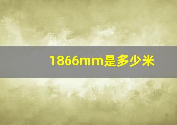 1866mm是多少米