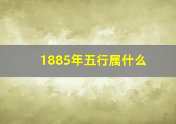 1885年五行属什么