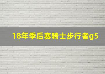 18年季后赛骑士步行者g5