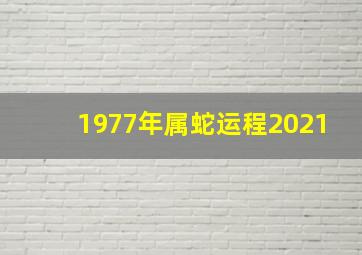 1977年属蛇运程2021