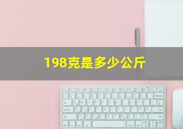 198克是多少公斤