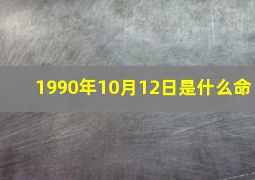 1990年10月12日是什么命