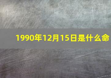 1990年12月15日是什么命