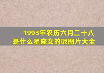 1993年农历六月二十八是什么星座女的呢图片大全