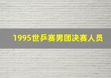 1995世乒赛男团决赛人员