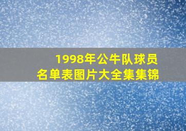 1998年公牛队球员名单表图片大全集集锦