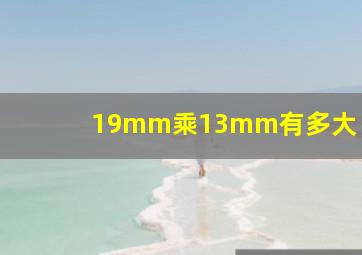 19mm乘13mm有多大